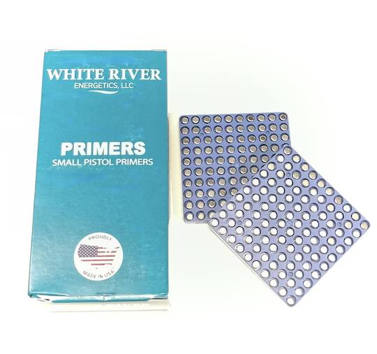 White River Energetics Small Pistol Primers x1000